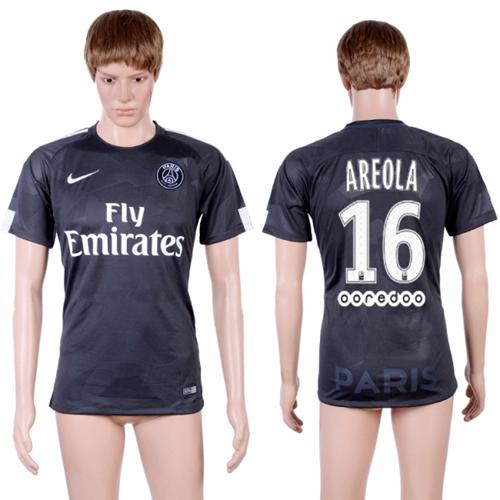 Paris Saint-Germain #16 Areola Sec Away Soccer Club Jersey